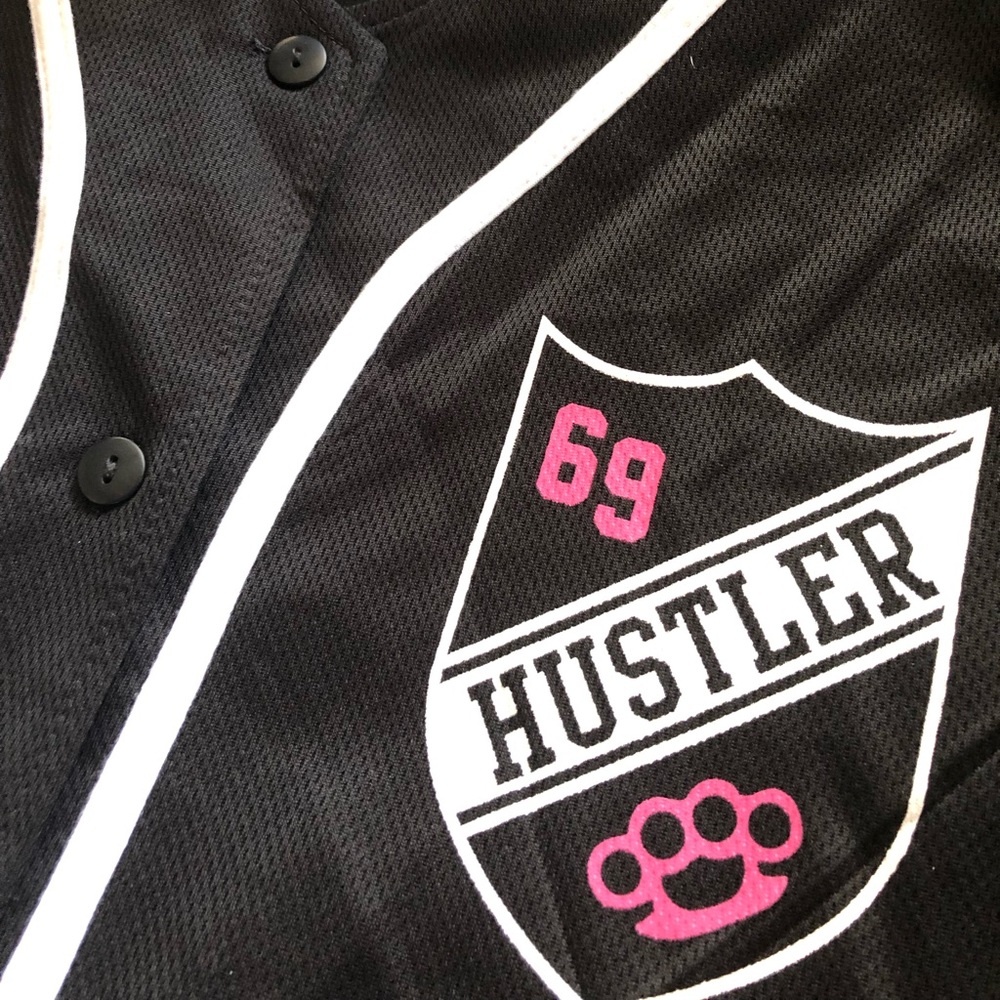 Hustler 69 Women's Sexy Baseball Jersey
